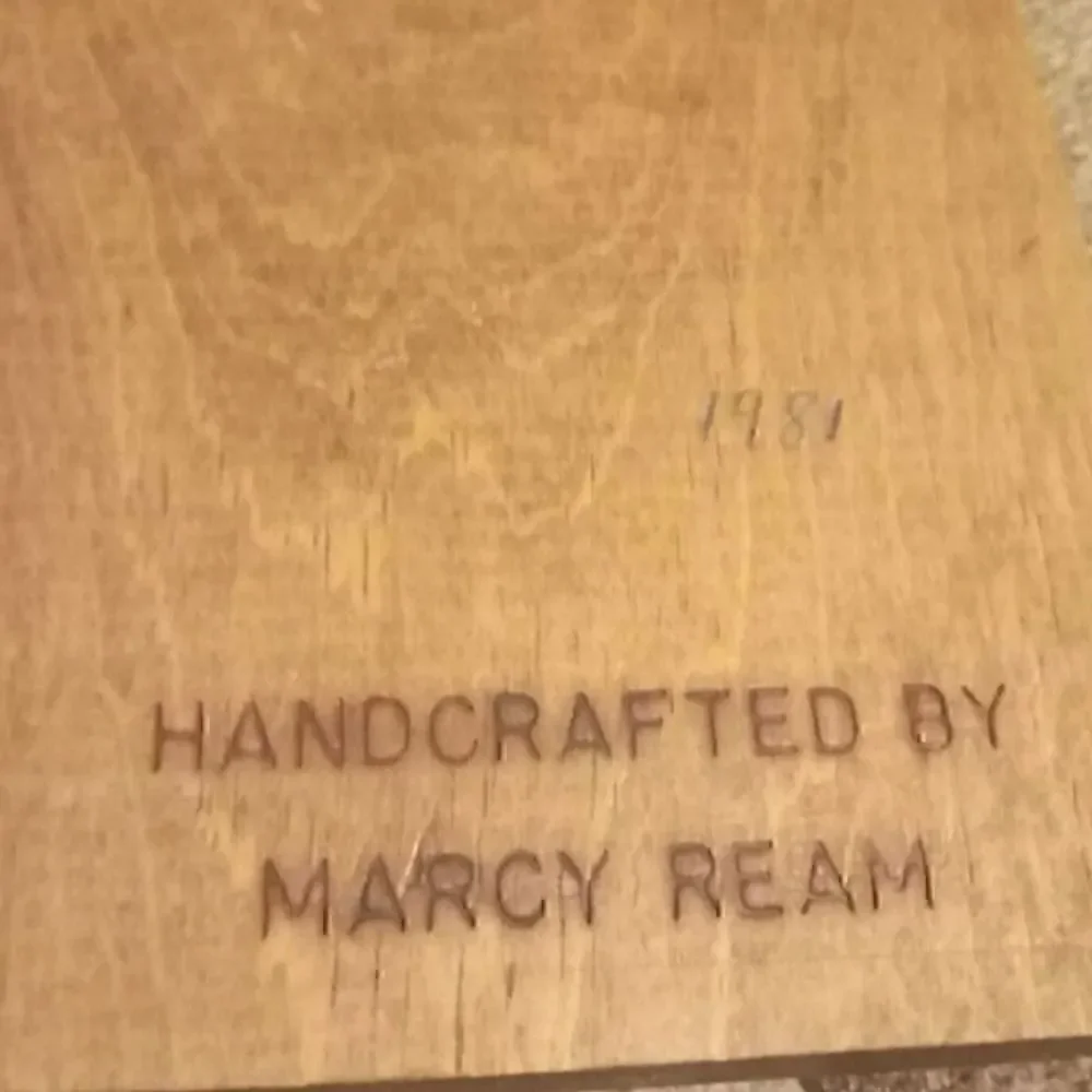 Praying Hands Wood Carving Hand Carved,  Hand Crafted 1981 By Marcy Ream Vintage